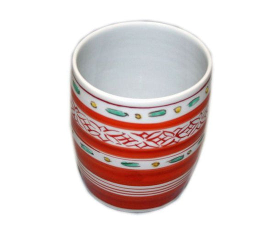 [Eisyou] (Lu) Teacup with small pattern in red glaze