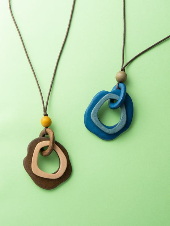 Chain ring necklace (2 colors)