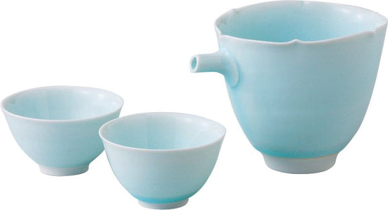 Celadon Glazed Half Sake Cup
