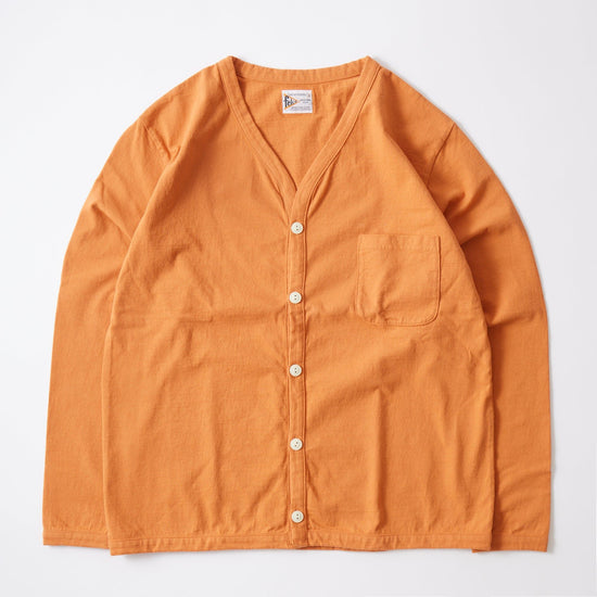 [24SS NEW COLOR]FELCO L/S BINDER V NECK CARDIGAN W/POCKET 7oz 18SINGLE JERSEY - 12 COLORS