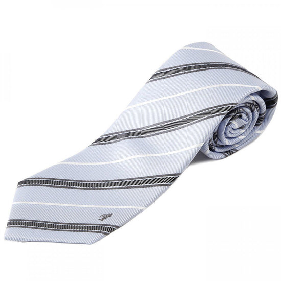 Tie Nishijin silk regimental stripe - 02. spirit Made in Japan