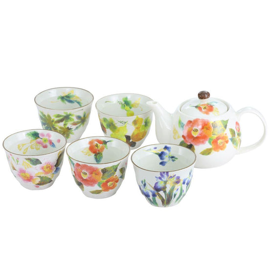 Hana-Fuga 5-Pot Tea Set (03956)