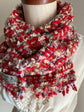 Handwoven tweed scarf | mid ♭116 [made with apparel leftover yarn]