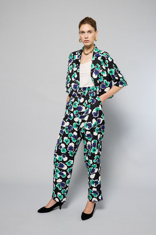 Paperbag Floral Printed Pants Floral Printed Pants