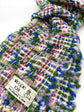 Handwoven tweed scarf | mid ♭114 [made with apparel leftover yarn]