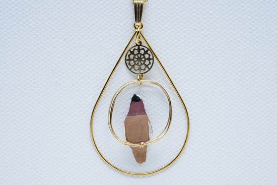 Dove (Brown) Pendant with Encircling Accessory