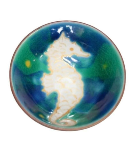 [Eisyou] Blue handled cup with zodiac [dragon] design