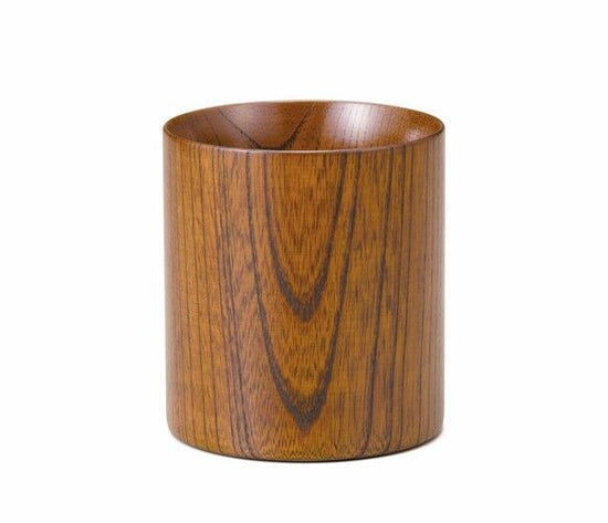 Lacquered mug cup made of beautifully grained zelkova wood. Keyaki Mug Cup natural SX-0597