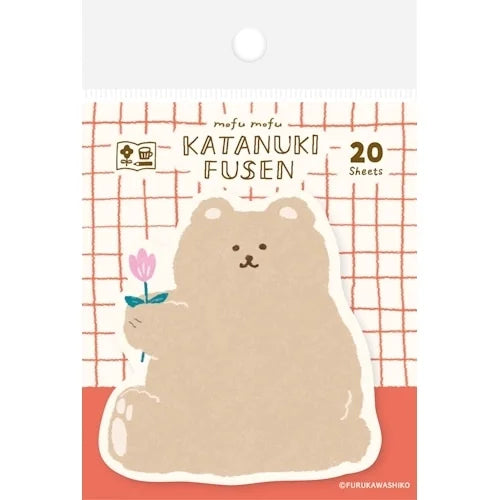 Furukawa Shiko Die-Cut Sticky Notes – Fluffy Bear