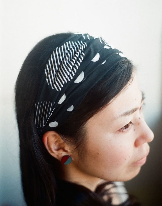 Tenugui Hair Band Black