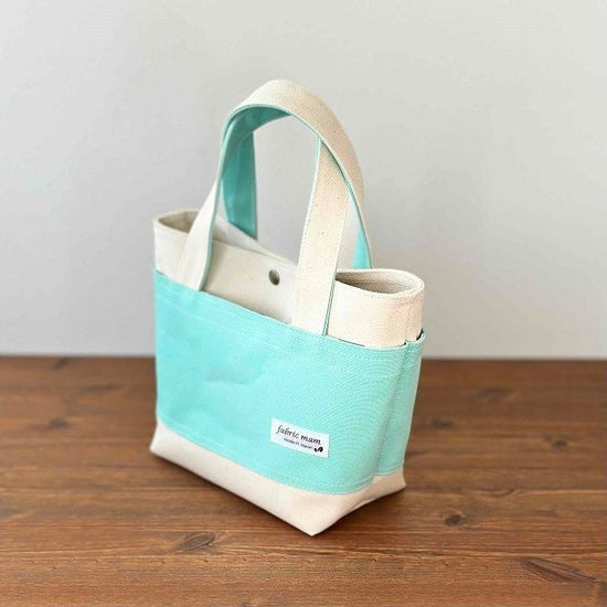 <New Products>Solid Canvas Mini Tote *Horizon