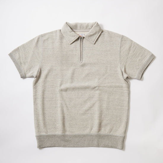 [24SS NEW]FELCO S/S HALF ZIP COLLARED SWEAT 10oz LT WEIGHT FRENCH TERRY - 8 COLORS