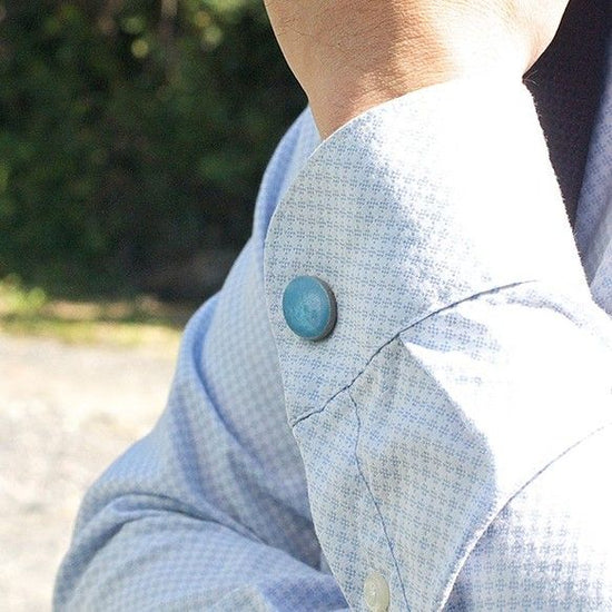 Crystal cufflinks "sky".