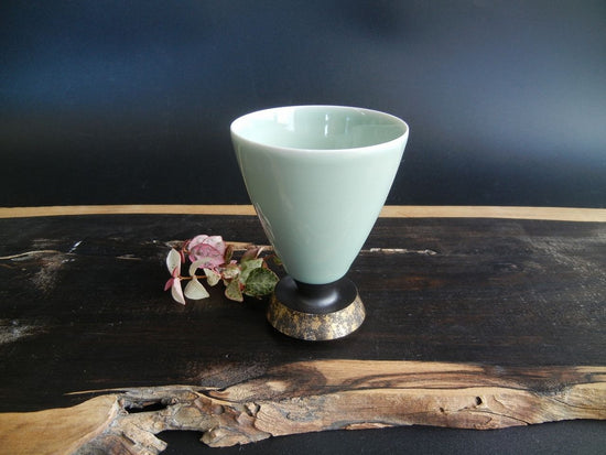 Kyo-yaki, Kiyomizu-yaki : Celadon Glass, Black
