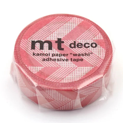 mt Masking Tape 1P – Multi Stripe Pink, 15mm×7m