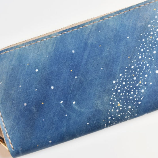 Starry sky No.259 (Round zipper long wallet)