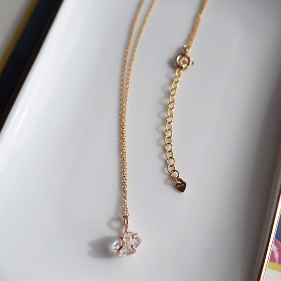 Herkimer diamond necklace