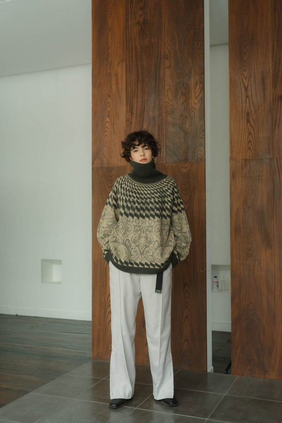 Jacquard Print Knit/2color