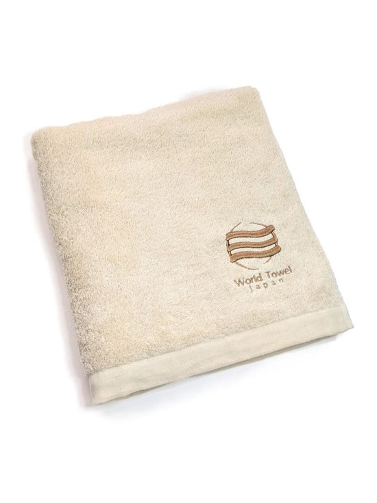 High-grade sports bath towel produced in Imabari (Light Beige) (Set of 5)