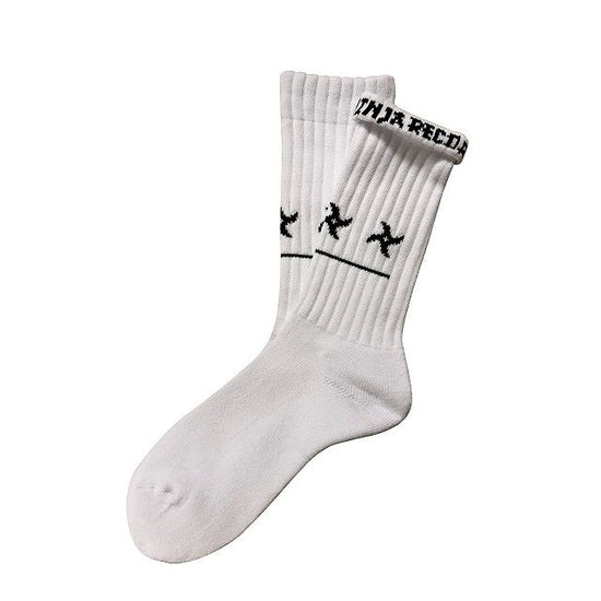 Shuriken -white-" Socks (limited edition by DIGITAL NINJA)