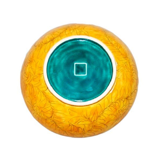 [Eisyou] Shakuji plate with chrysanthemum and paulownia design