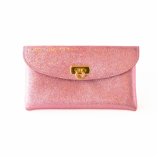 Flap wallet fleur long prismatic leather