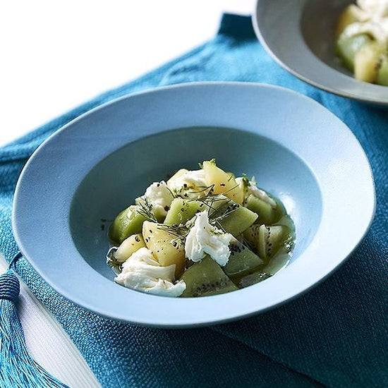 Wide Rim Turkey 19cm Soup Blue Type Western Tableware Deformed Bowl Made in Japan Minoyaki Cafe Style Fashionable Modern