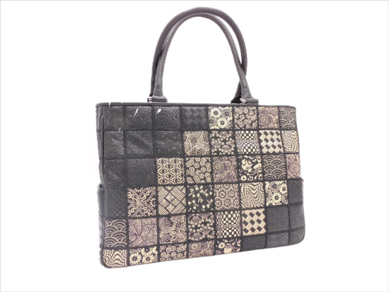 Patchwork Inden Large Tote Monotone