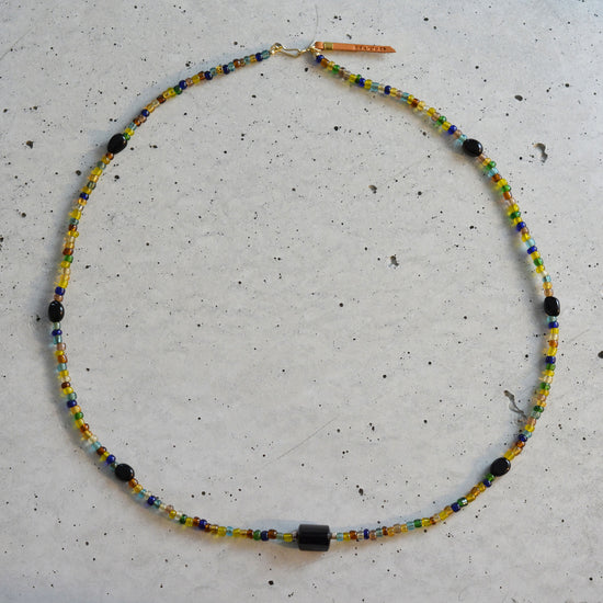 Long Neckless -Java Beads & Onyx