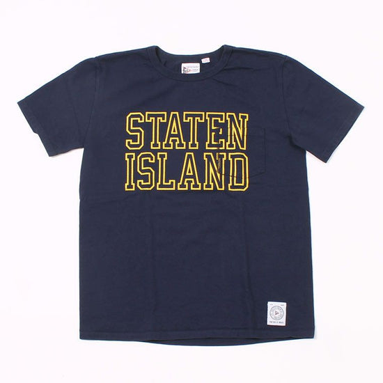 FELCO MADE IN USA S/S CREW POCKET T W/PRINT STATEN ISLAND