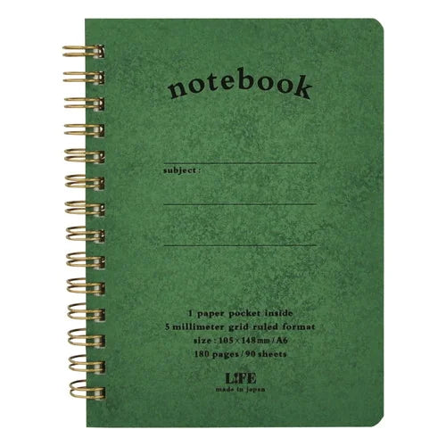 LIFE Pocket Notebook – A6, Green
