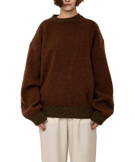 Crew Neck Cable Knit