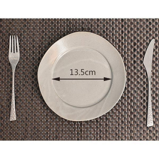 Wide Rim Ivory 19cm Round Plate, White Type, Western Tableware, Modified Plate, Made in Japan, Minoyaki, Cafe Style, Stylish