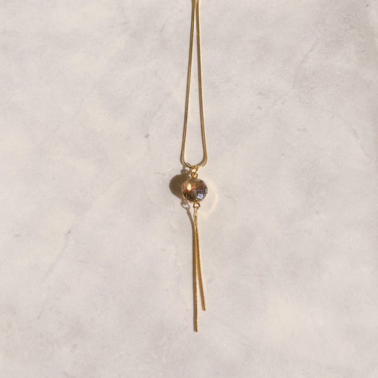 Antique Style Hexagonal Long Necklace