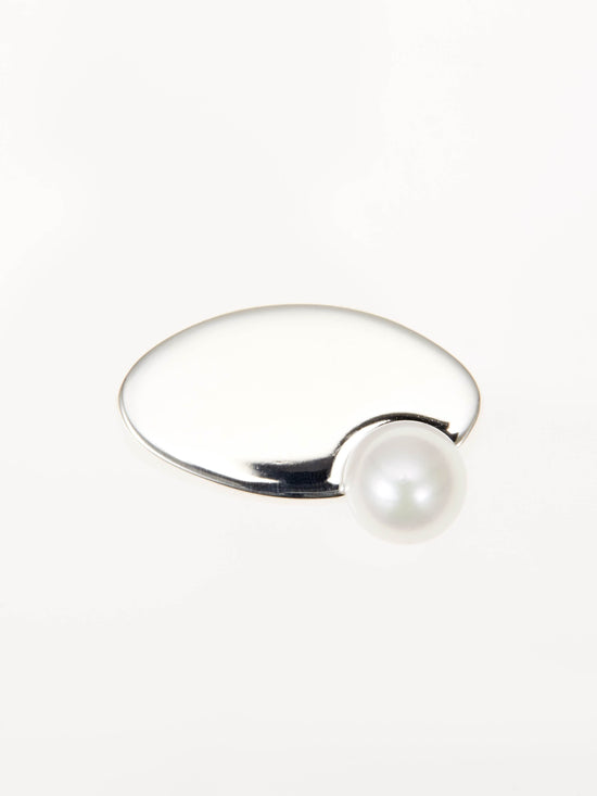 ARCH PEARL SIGNET RING