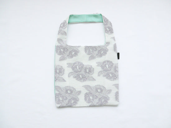 TWINS bag <M> [Gray Flower × Ice Green]