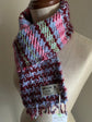 Handwoven tweed scarf | mid ♡♤ ♭69 [made with apparel leftover yarn]