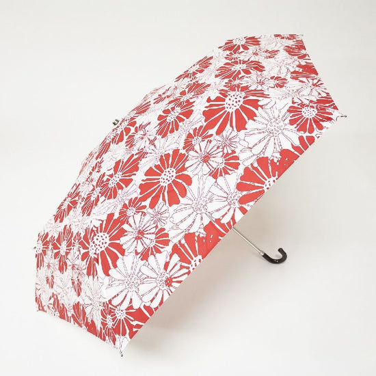 Gerbera Pattern Rain or Shine Folding Umbrella