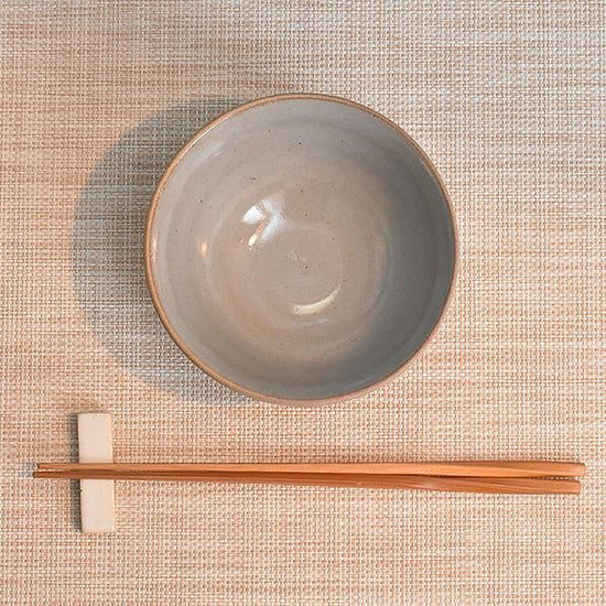 Gray Soil Bowl Medium Grayish Western Tableware, Small Bowl, Made in Japan, Minoyaki, Stylish, Modern