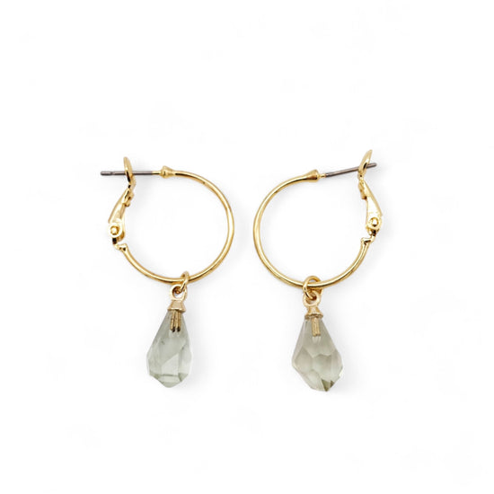 Buds Green Amethyst Pierced earrings