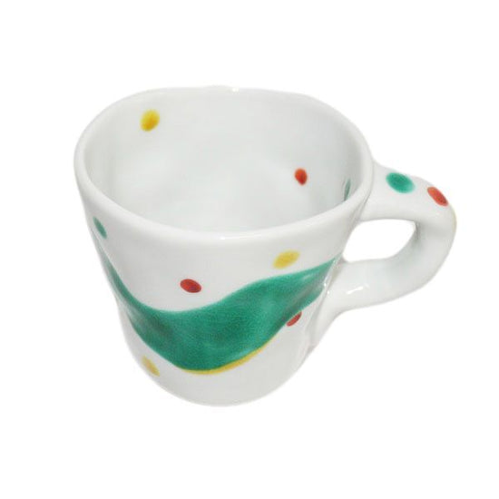 [Eisyou] Mug with hand-rolled polka-dot yoroke pattern