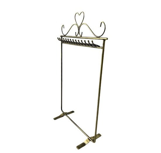 Metal Necklace Stand for 14 Necklaces, Heart L-9344