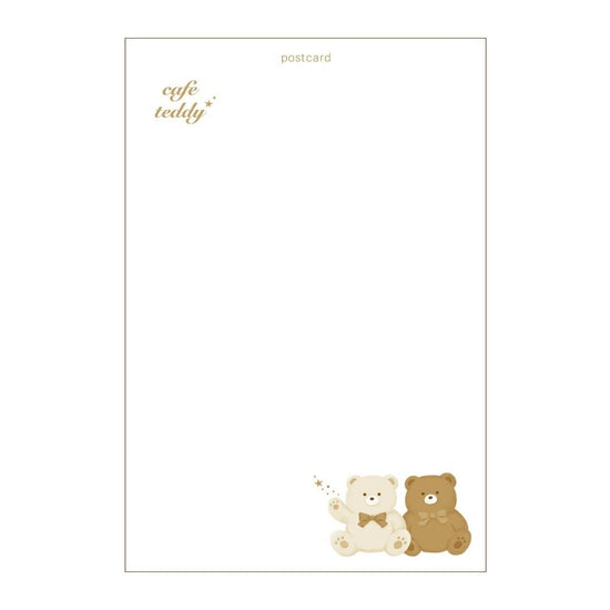 cafe teddy postcard [waffle].