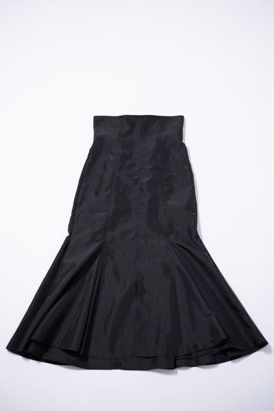 Vintage Taffeta Mermaid Skirt (BLACK)