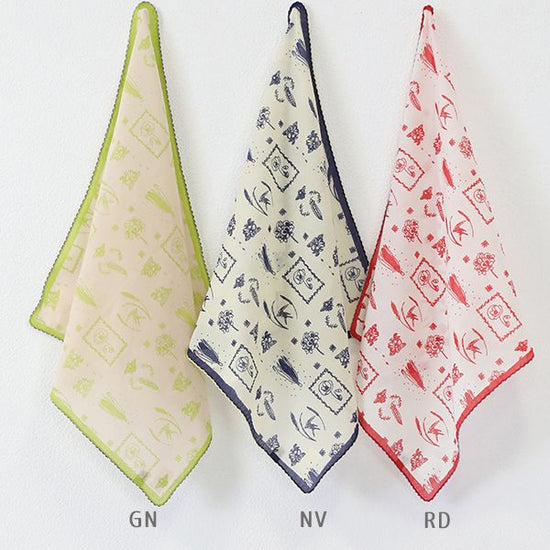 Handkerchief Vegetable & Flower