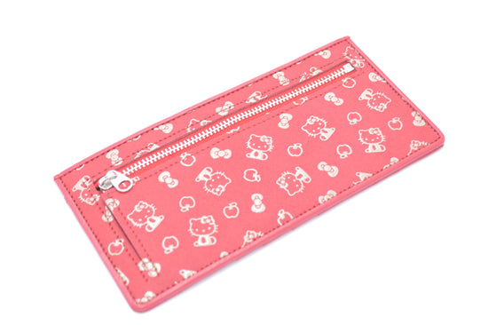 Kitty Inden Smart Wallet Red/White with Apple Pattern