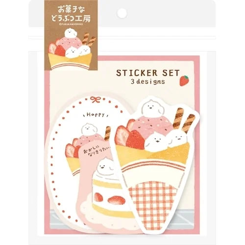 Furukawa Shiko Sticker Set of 3 – Dressed-Up Bird