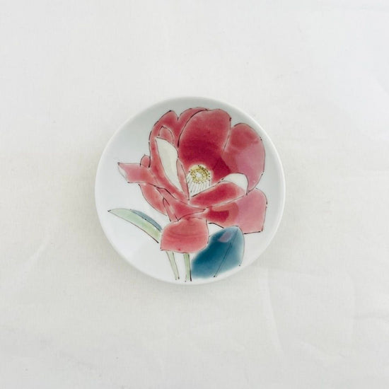 [Camellia design, soy sauce dish