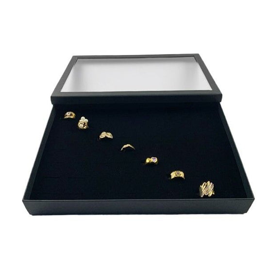 Ring storage paper box with window, L size, 56 rings L-10402