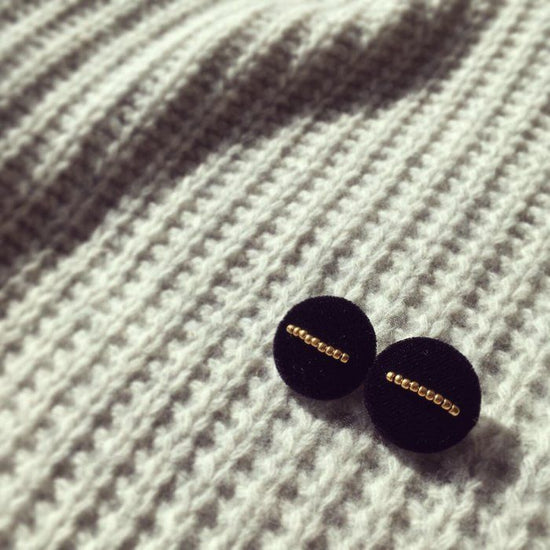 Velvet beads pierce/earring